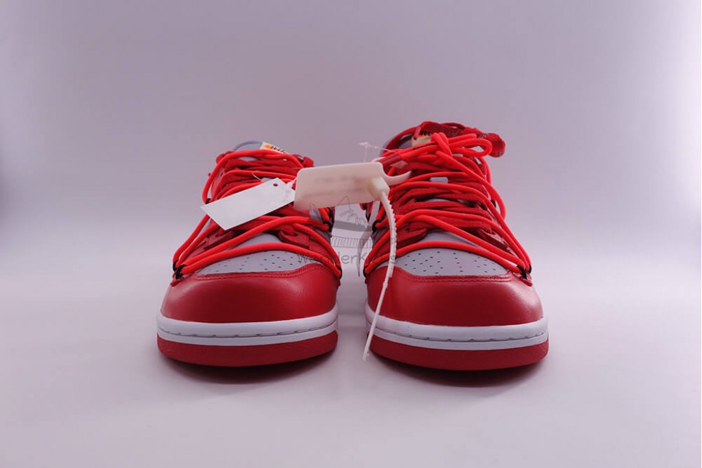 dunk low off white red