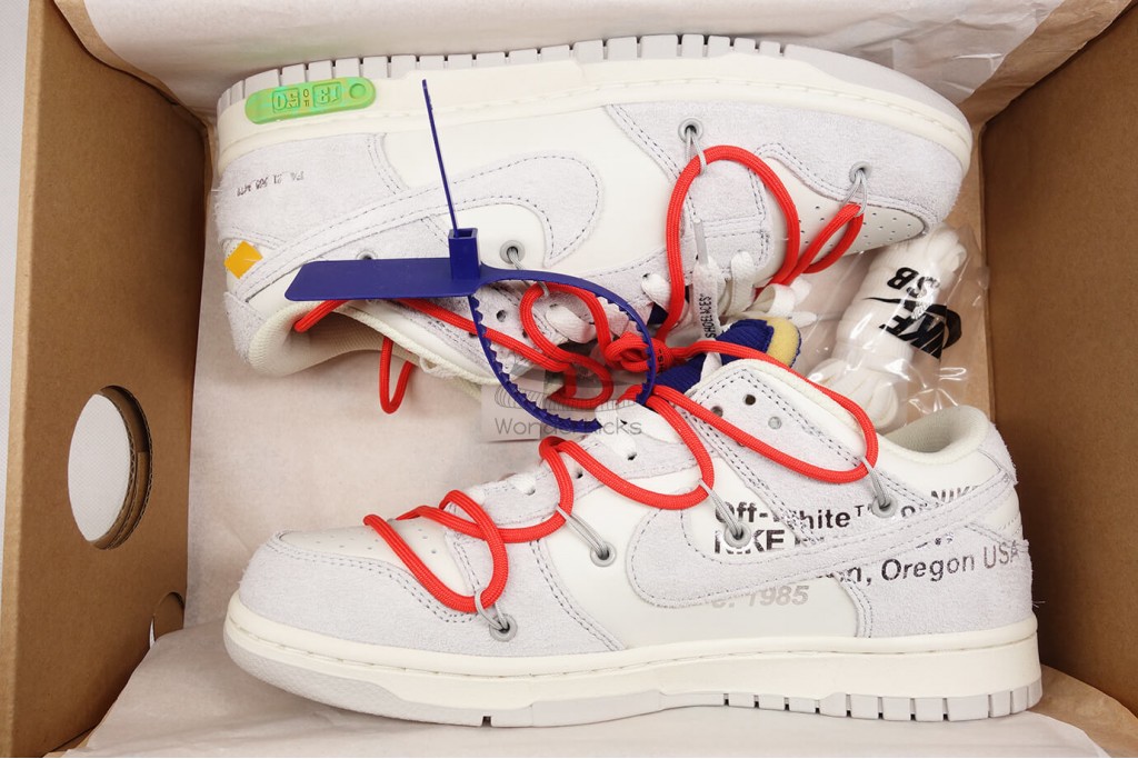 dunk low off white lot 13