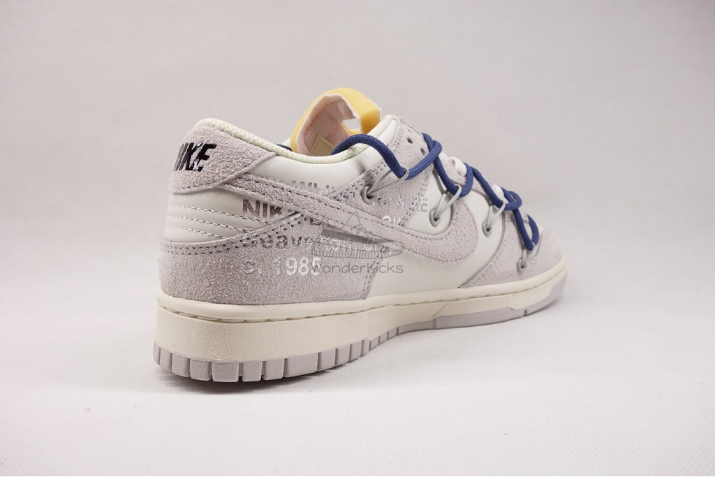 dunk low off white lot 18