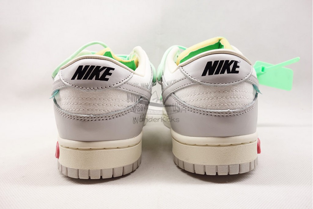 dunk low off white lot 7